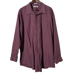 VTG Courreges Homme Shirt Size XL Red Banded Collar Single Needle Stitching Mens